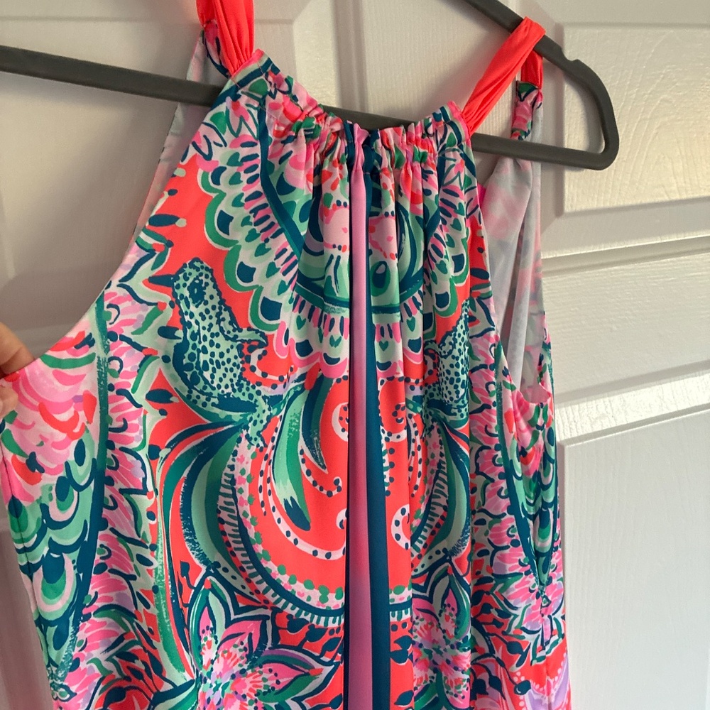 NWOT Lilly Pulitzer Hollyn maxi dress in Tangerine Dream M 8 - Picture 3 of 7